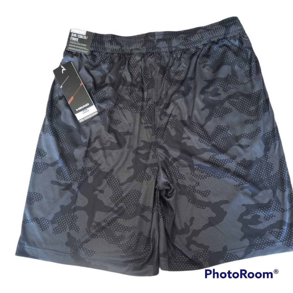 HEAD Men's Pop Camo Athletic Short - Black Camo - Picture 2 of 9
